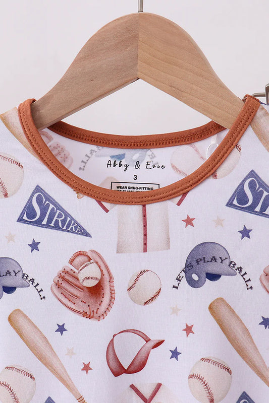 Baseball Bamboo Pajama Set
