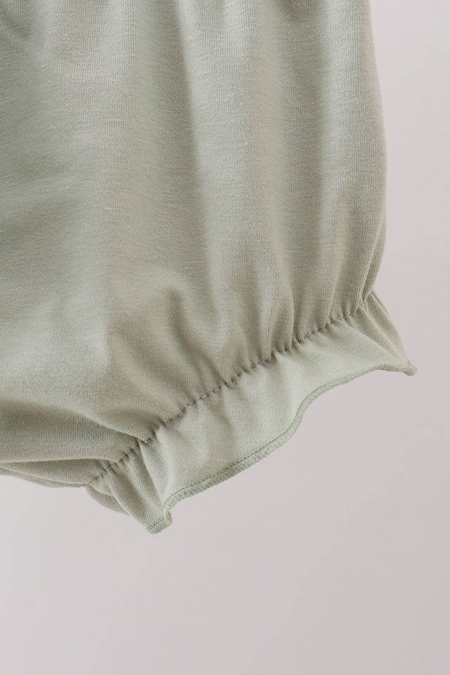 Sage 'He is Risen' Smocked Bloomer Set