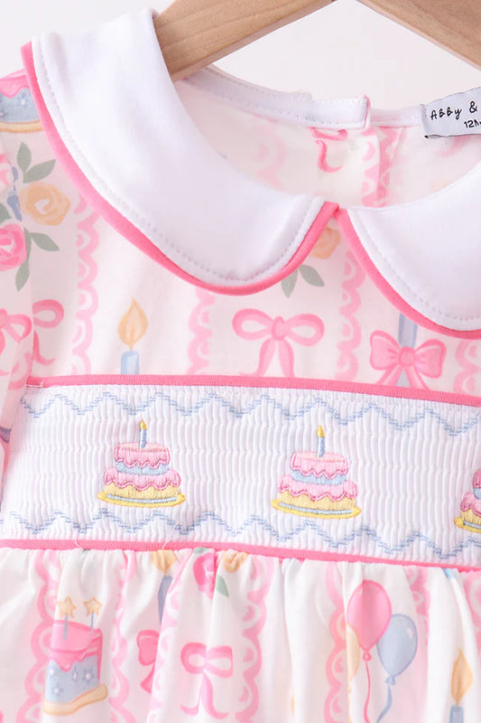 Birthday Cake Smocked Outfit
