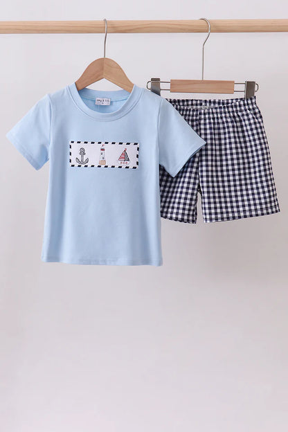 Sailboat Shorts Set