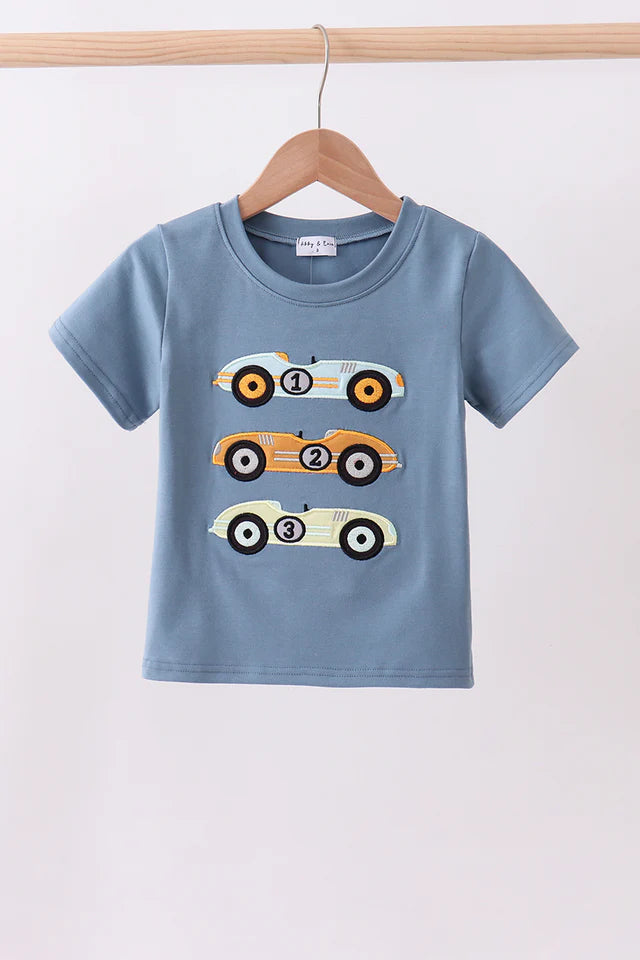 Racing Car Applique Top