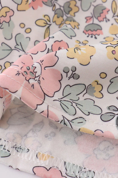 Floral Sheep Embroidered Dress