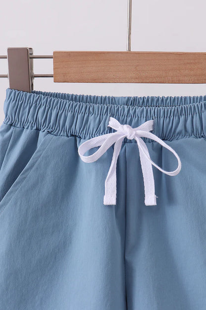 Dusty Blue Performance Shorts