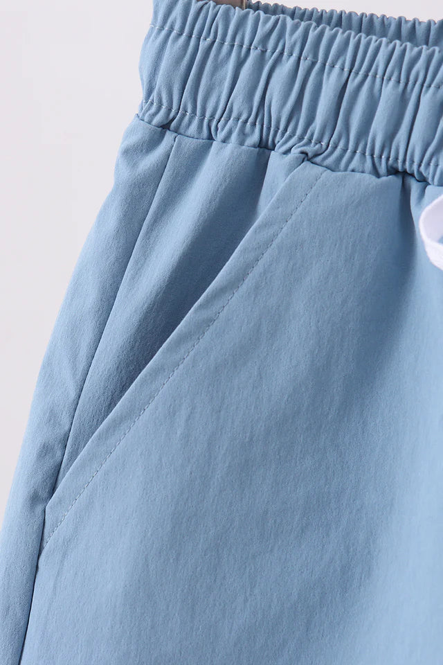 Dusty Blue Performance Shorts