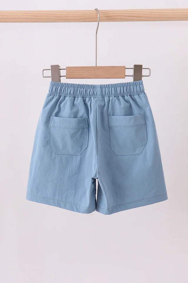 Dusty Blue Performance Shorts