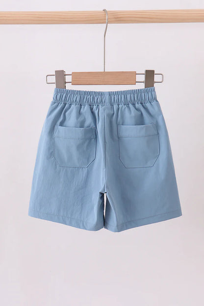 Dusty Blue Performance Shorts
