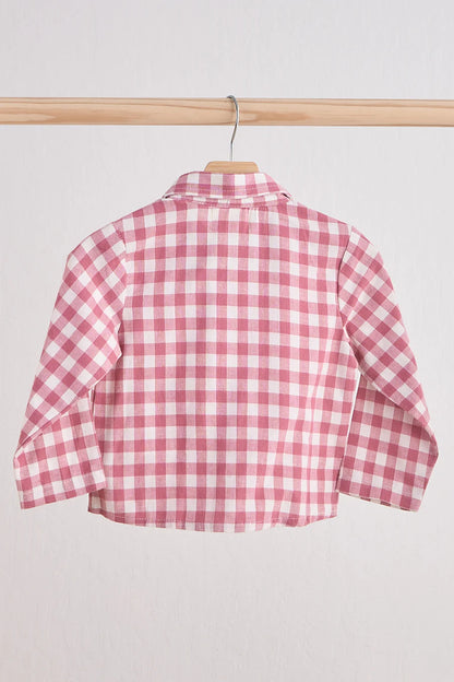 Gingham Boy Flannel Button Down