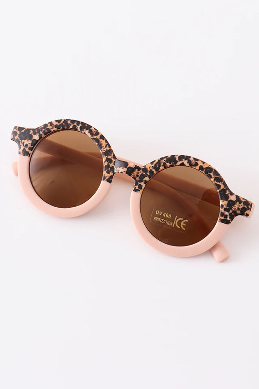 Pink Retro Round Sunglasses