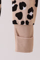 Leopard Bamboo Ruffle Zipper