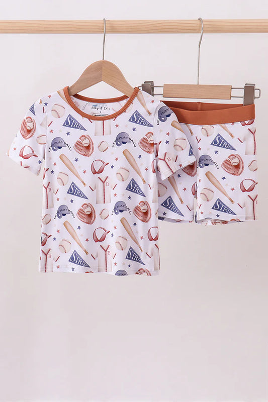 Baseball Bamboo Pajama Set