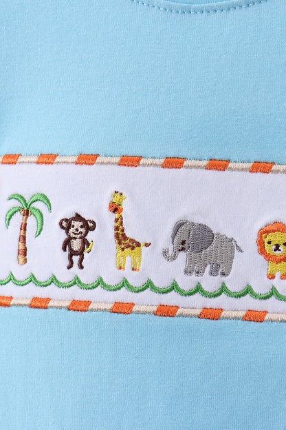 Zoo Embroidery Top