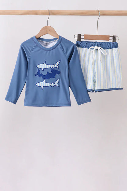 Shark 2 Piece Boys Bathing Suit