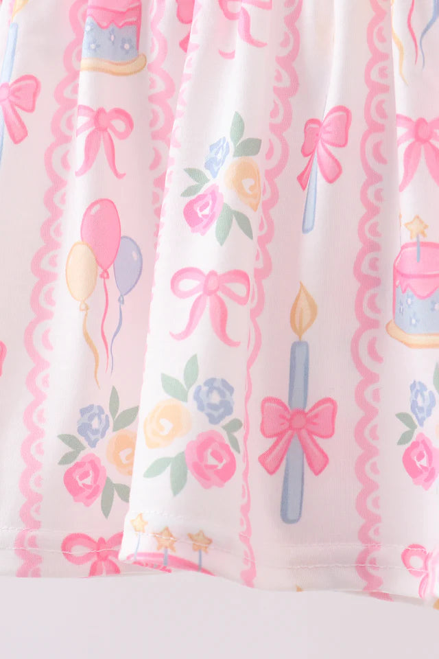 Birthday Cake Smocked Outfit