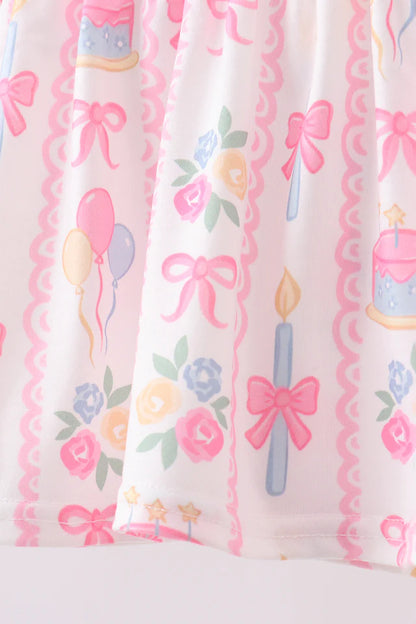 Birthday Cake Smocked Outfit
