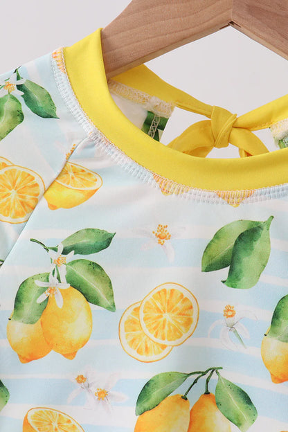 Lemon Bathing Suit Rashguard