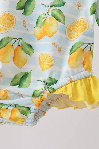 Lemon Bathing Suit Rashguard