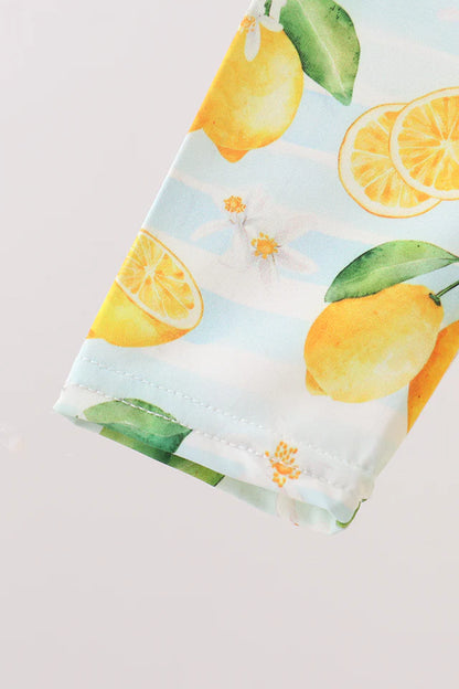 Lemon Bathing Suit Rashguard
